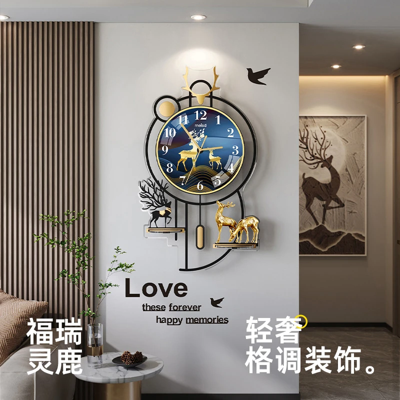 静音网红挂钟钟表客厅时钟石英钟轻奢家用时钟创意挂墙钟表挂墙