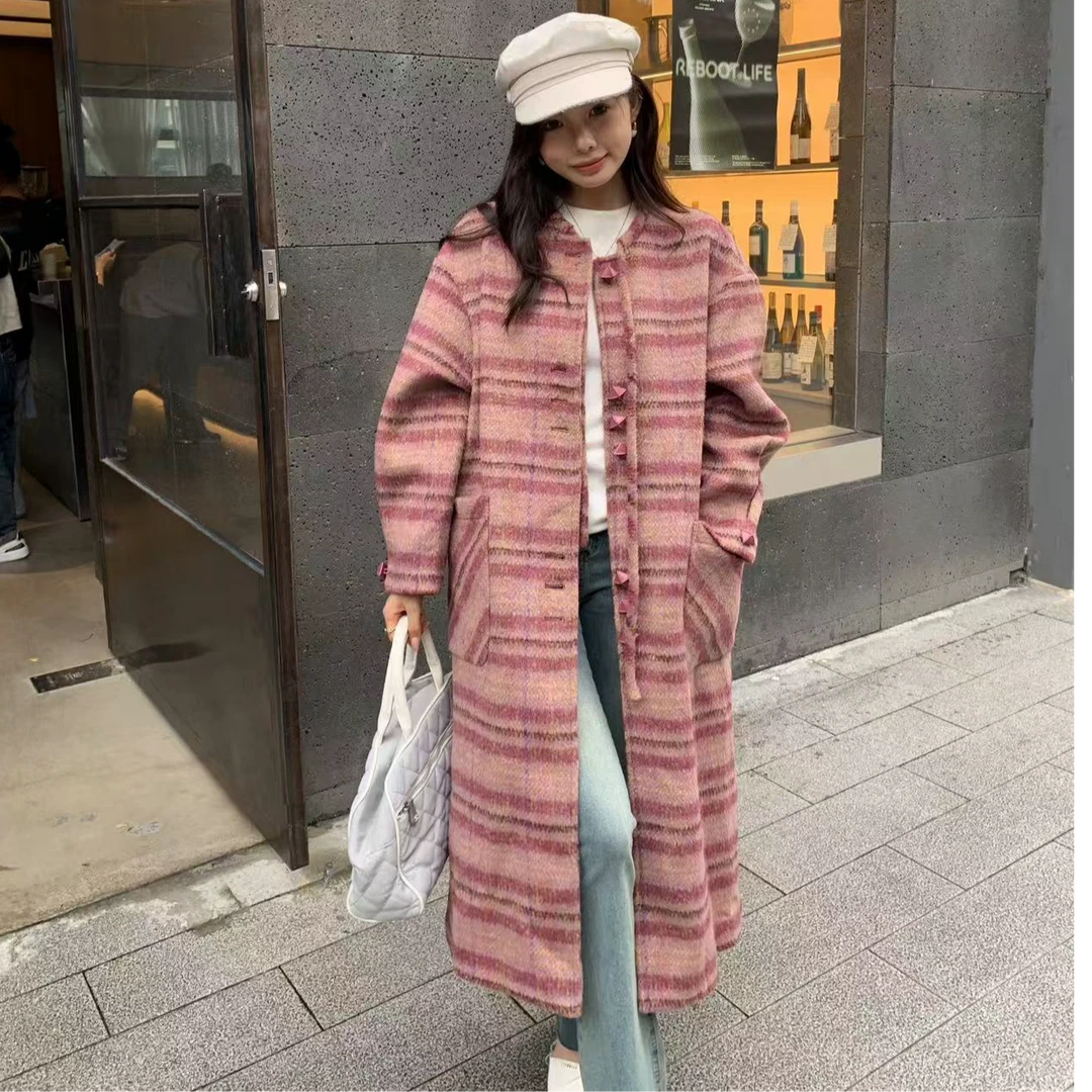 韩版时尚呢子大衣F68236