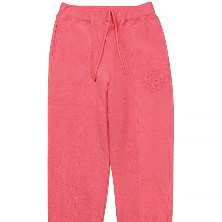 韩单GR静媛同款西瓜红字母毛巾圈棉美式卫衣松紧卫裤 ZZ-248114