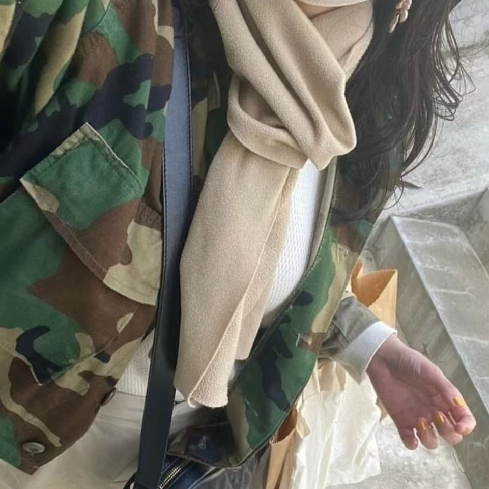 轻薄毛里柔软保暖紧密编织抓绒围巾 BS-241176