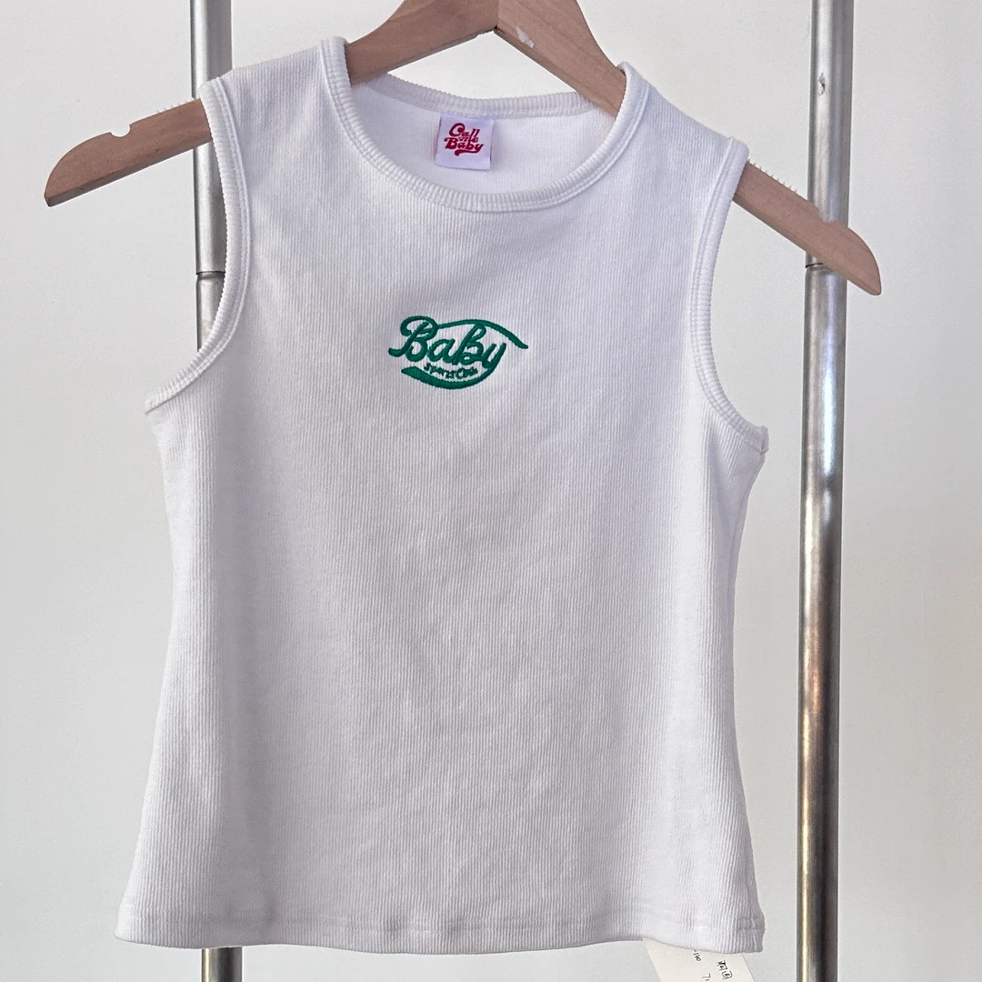 【小可爱专属】韩系百搭撞色字母刺绣背心  ZZ-244153