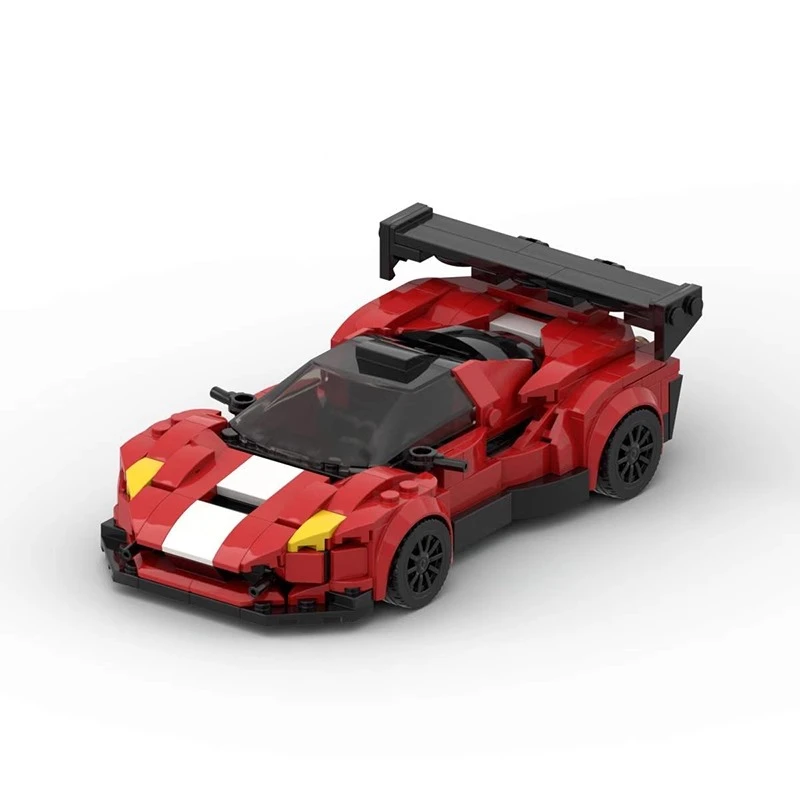 MOC-65609 法拉利 F8 Tributo 超跑赛车益智男孩拼装玩具积木模型