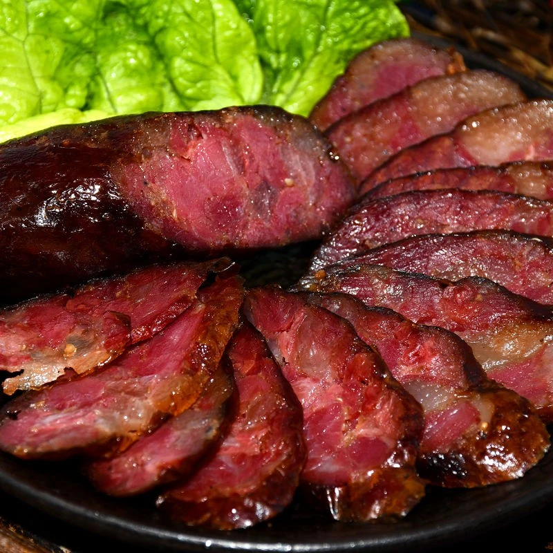 贵州梵净山灌香肠烟熏肉肠美食好味道食品福利包邮真空包装烤肠
