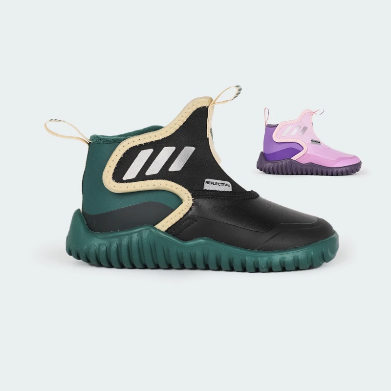 adidas/阿迪达斯儿童鞋高帮加绒防滑魔术贴儿童运动鞋IG7819