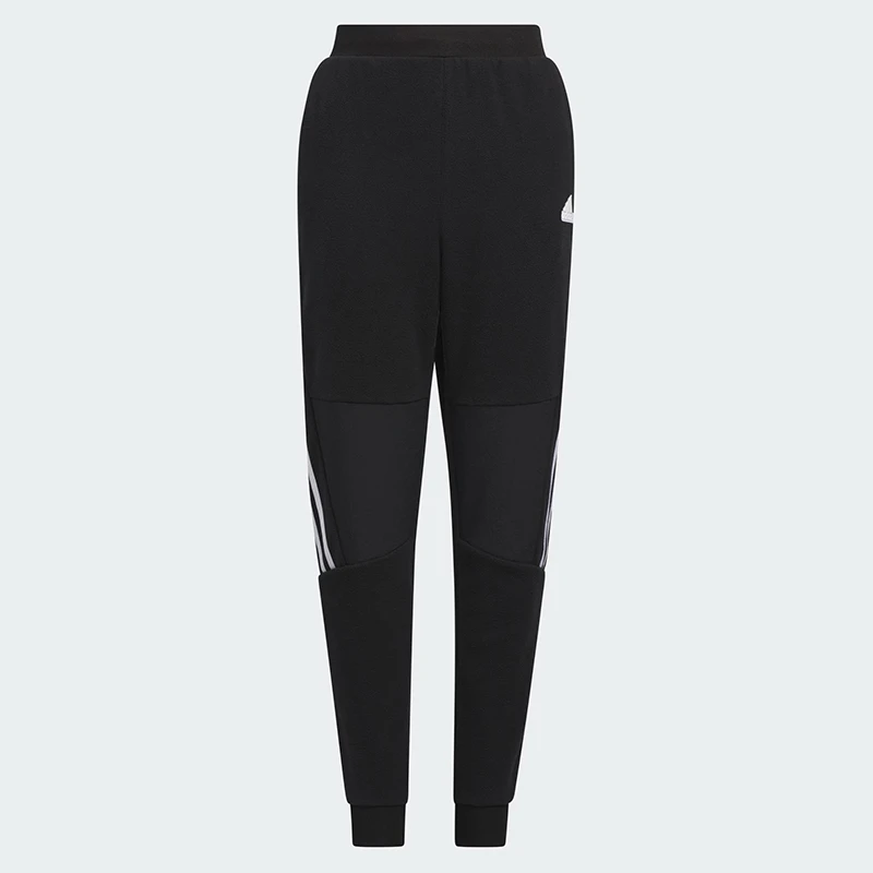 阿迪达斯童装冬新款保暖大童长裤户外风运动休闲裤IQ1323IQ1324