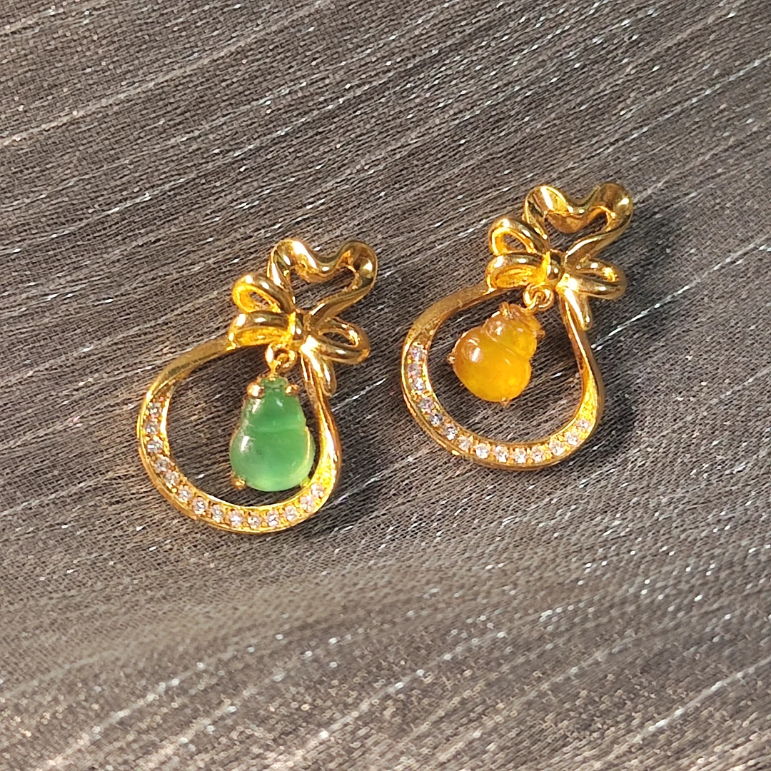 葫芦福袋吊坠可定制镶嵌