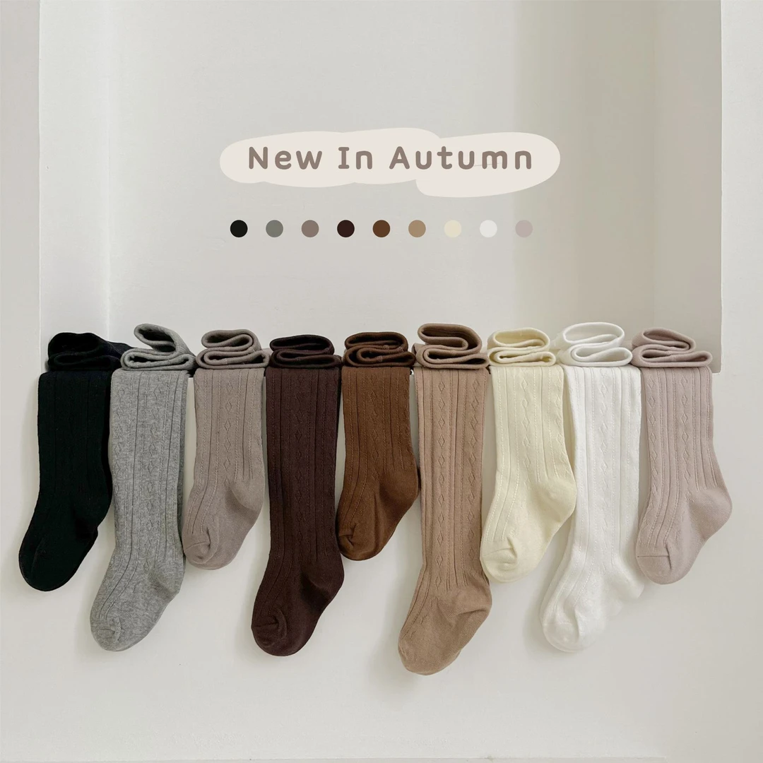 连裤袜春秋新款纯色双针儿童打底裤袜可爱女童裤袜袜子透气秋冬