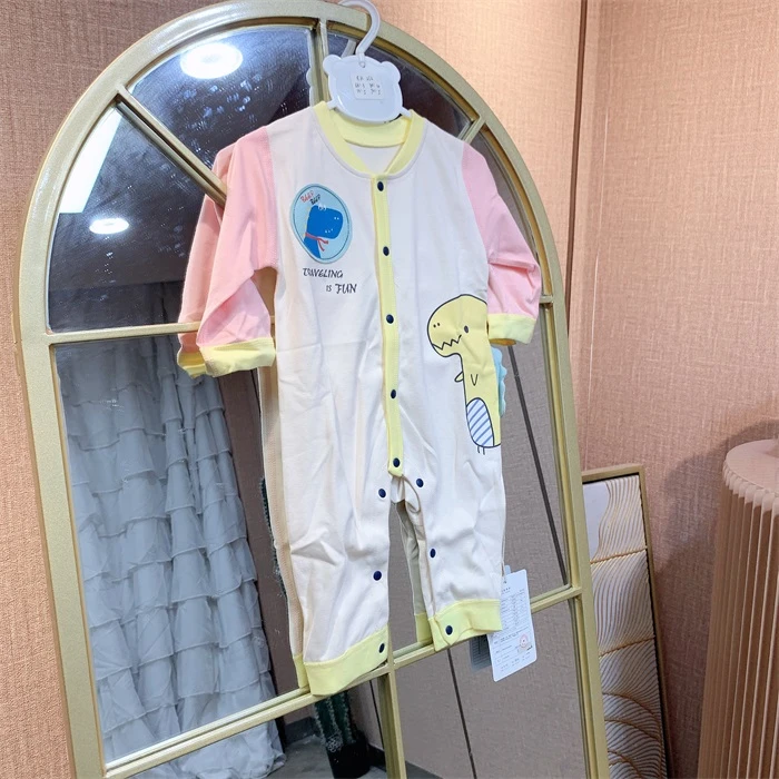 EK252   宝宝粉色秋款单层连体衣