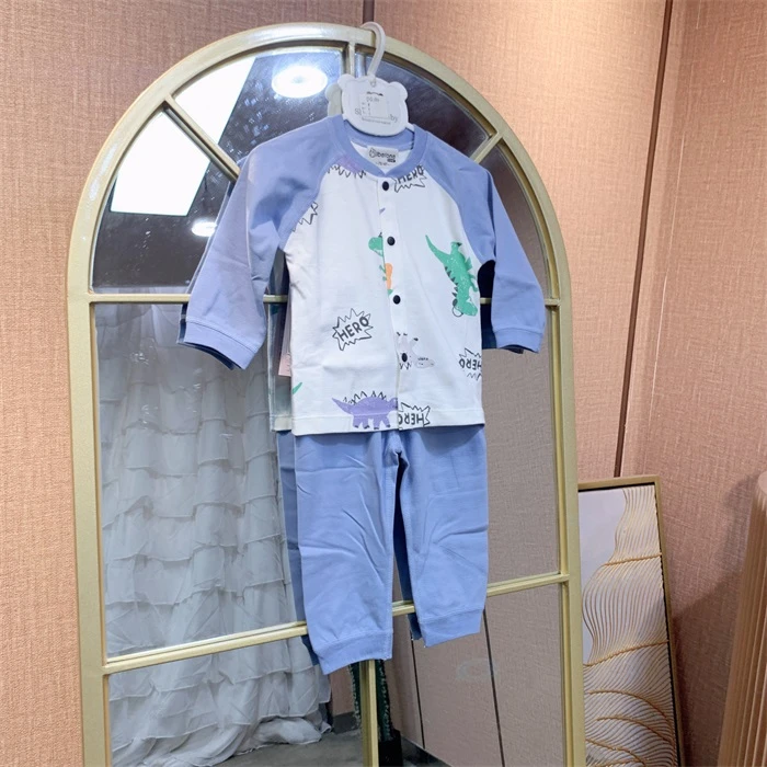 EF026   宝宝蓝色上衣裤子两件套