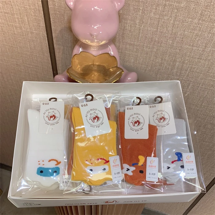 DY1071 宝宝立体搞怪怪兽童袜  12双1盒  颜色任意发