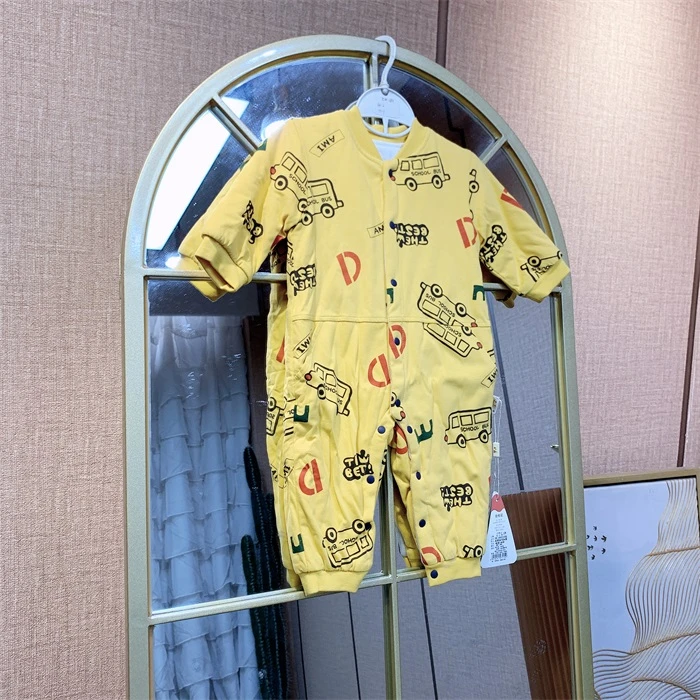 EN183   宝宝黄色长袖连体衣
