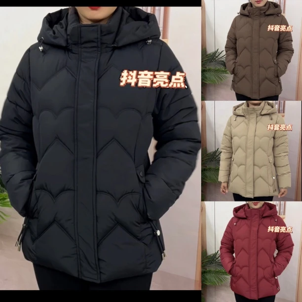 活帽防风袖中老年厚款棉服67-70