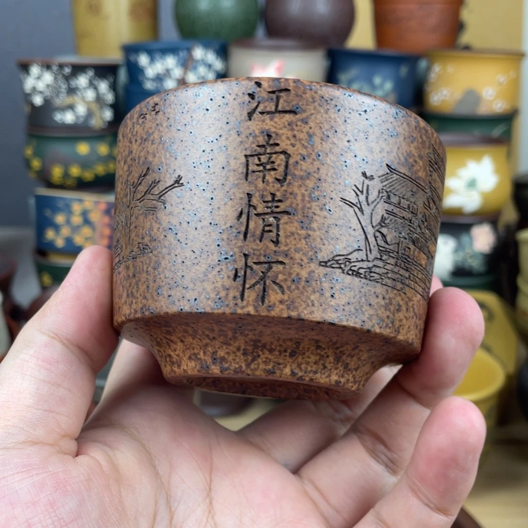 紫砂茶杯紫砂茶杯