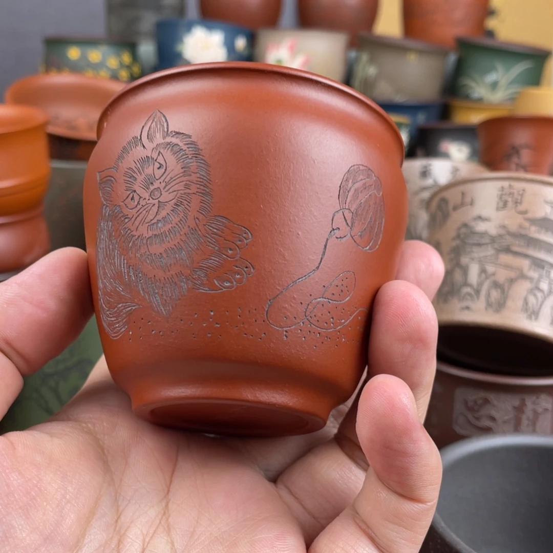 紫砂茶杯紫砂茶杯