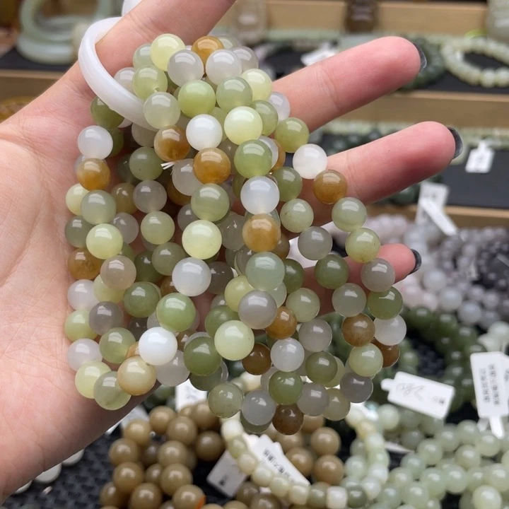 和田玉手串未镶嵌