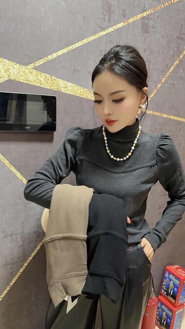 MSMK（E）1275泡泡袖小衫时尚百搭秋冬