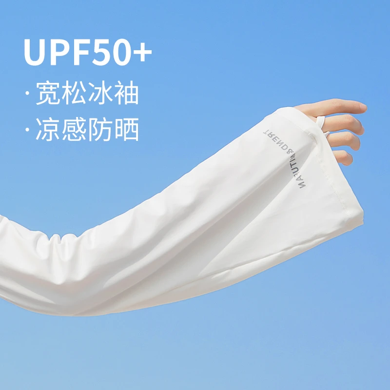 2025新款夏季宽松冰袖防晒袖冰丝袖套女防紫外线大码手袖开车手套