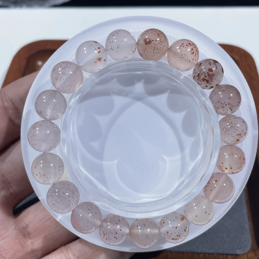 天然高冰种南红玛瑙飘花荔枝冻手链圆珠满天星可当配件