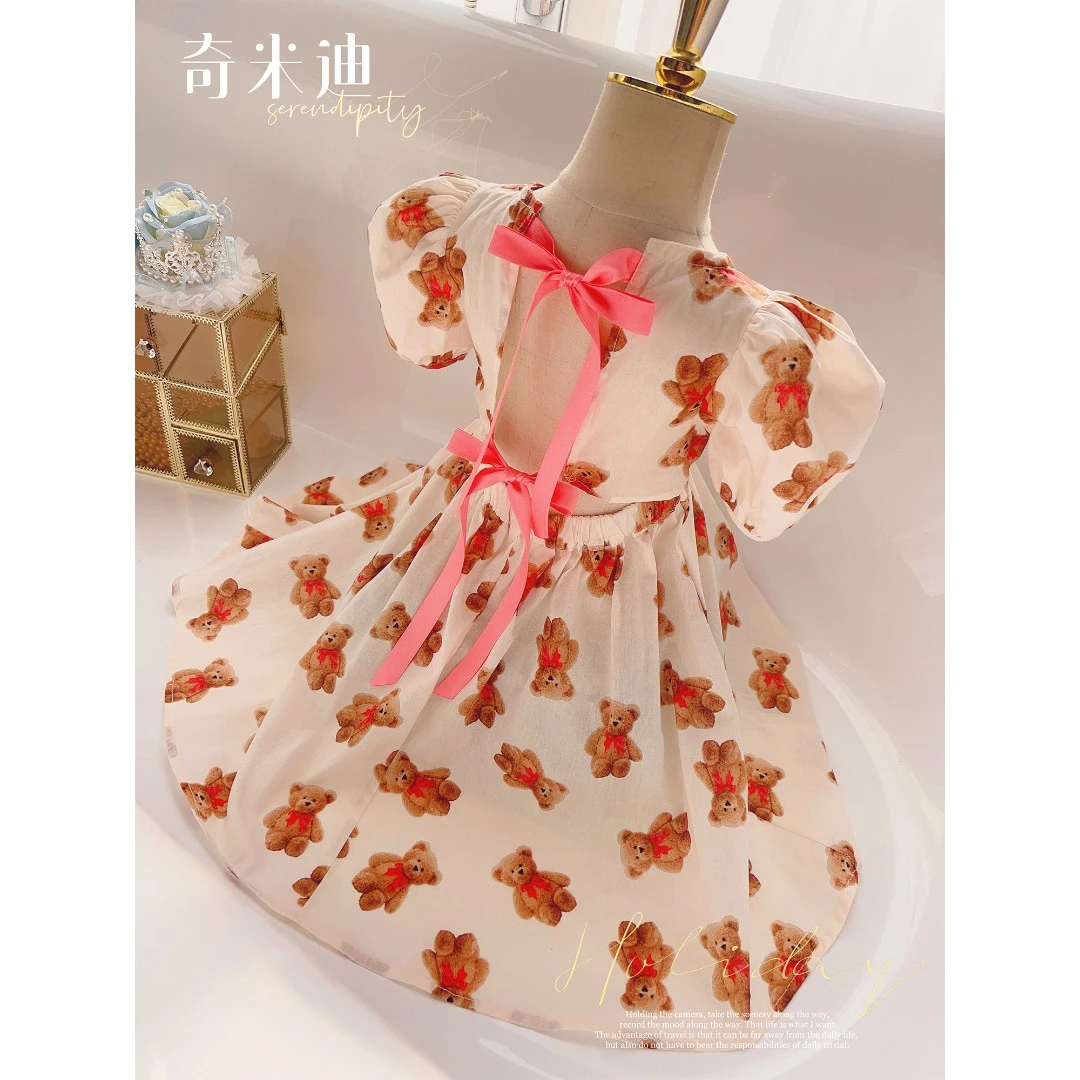 现货【贝贝熊】奇米迪女童连衣裙洋气夏季新款公主裙24005