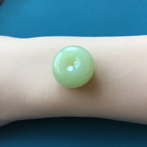 一对一过货 玉你同行 和田玉若羌黄口平安扣玉扣 厚实饱满