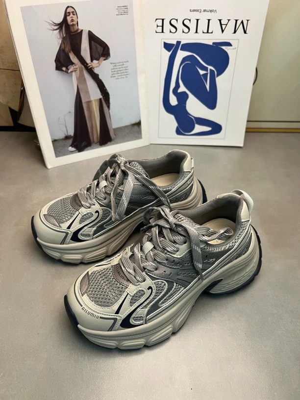 211-274新款时尚百搭厚底老爹鞋女休闲百搭