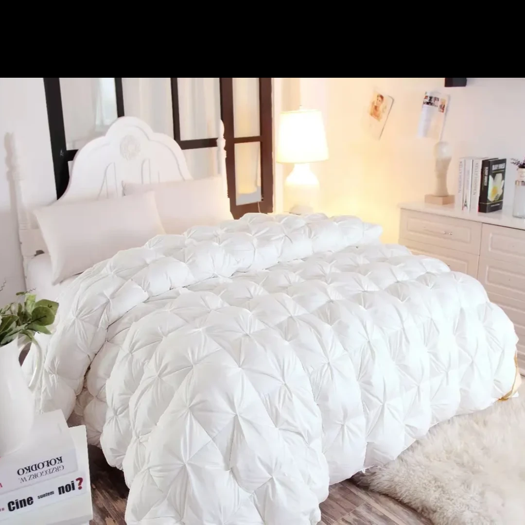 【千紫雅】酒店扭花羽绒被加厚95白鹅绒被芯
