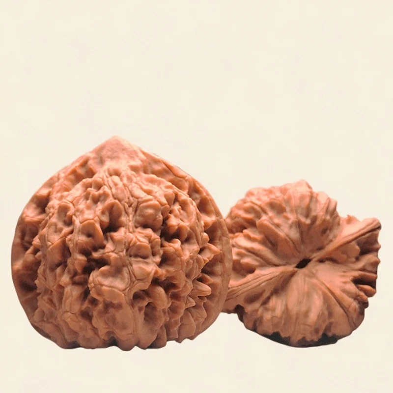 精品野生小众狮子头虎头天然大尺寸手玩盘玩手把件麻核桃