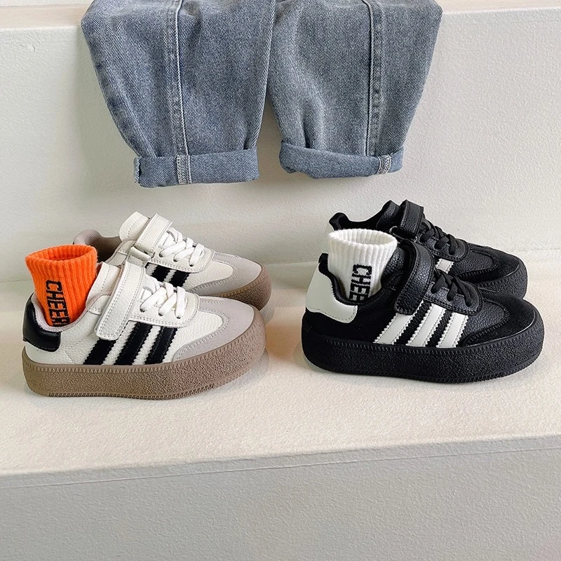 女童德训鞋儿童运动鞋2024秋季新款软底男童板鞋中大童百搭休闲鞋