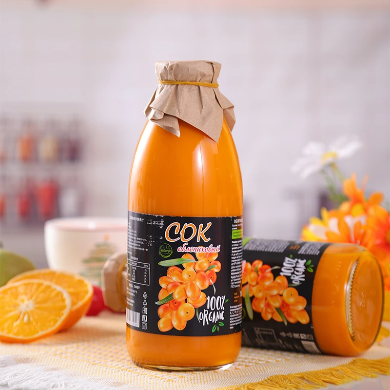 【大使溯源】俄罗斯沙棘果汁原浆无添加无蔗糖沙棘果油维C750ml/瓶
