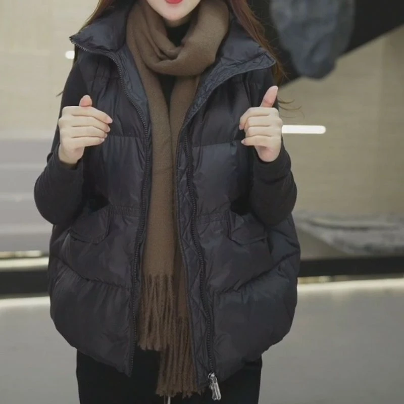 羽绒马甲女短款新款2023春秋冬小个子马夹百搭宽松显瘦坎肩白鸭绒