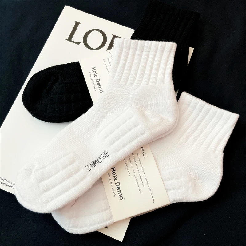 【篮球袜】袜子男士中筒袜透气吸汗白色运动袜短袜男毛巾底防臭袜