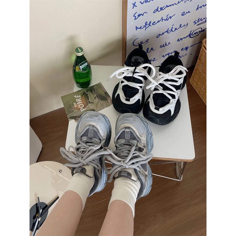 回力瑞超软厚底老爹鞋女2023年秋季新款超轻跑步鞋复古休闲运动鞋