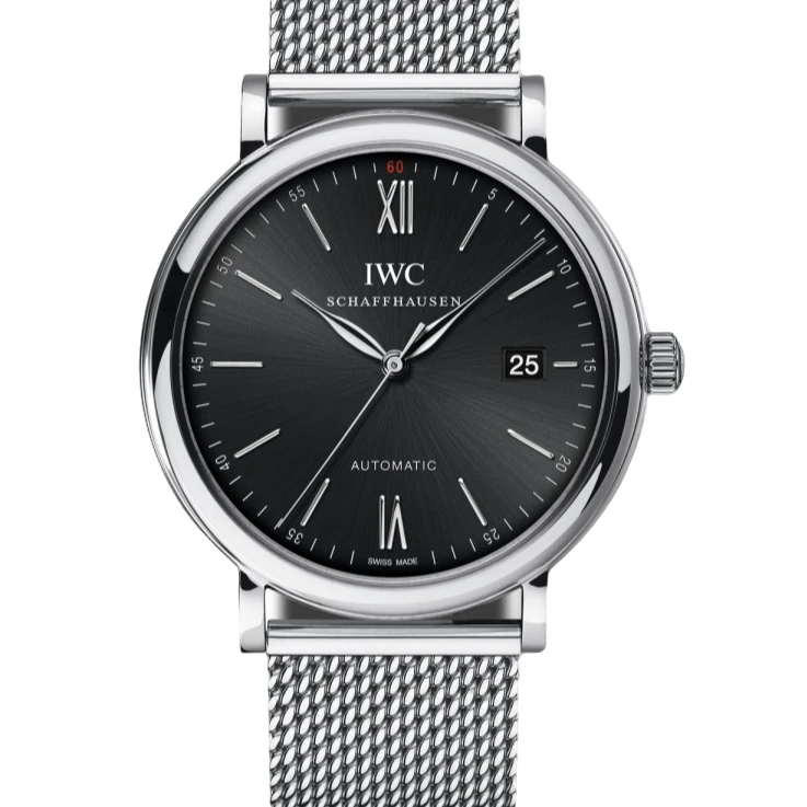 99新 IWC/万国 柏涛菲诺红60/IW356506/40mm黑盘银针米兰带男款表