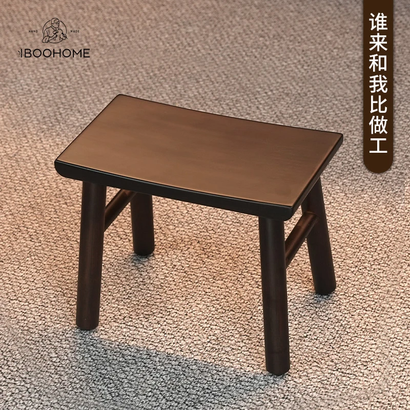 【拾月小凳】客厅实木小凳子方形小板凳简约防水家用楠竹凳矮凳