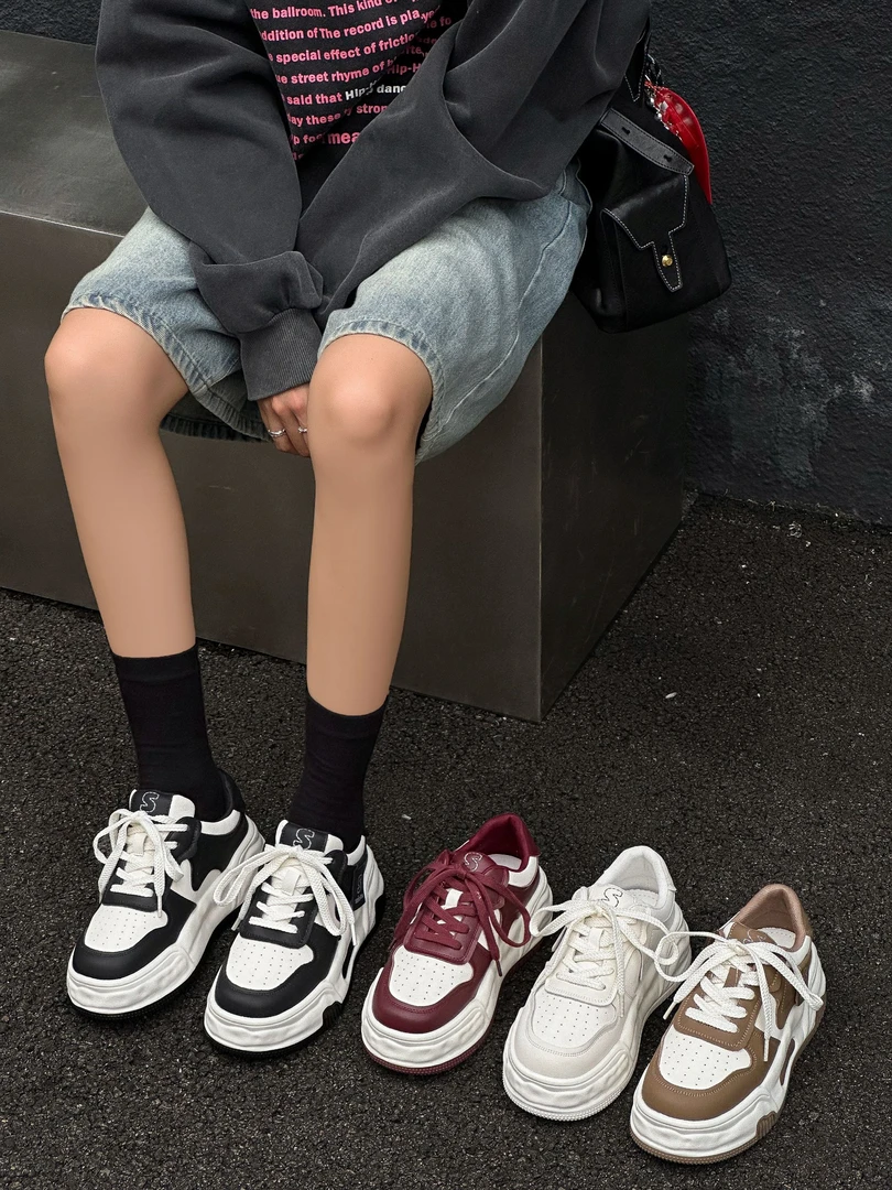 ( 棉花糖）2024新款女鞋厚底小白鞋运动鞋休闲板鞋女鞋22326