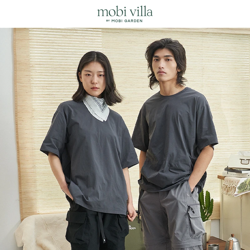 【牧高笛丨短袖】Villa系列户外露营休闲夏季宽松圆领T桖NX23204005