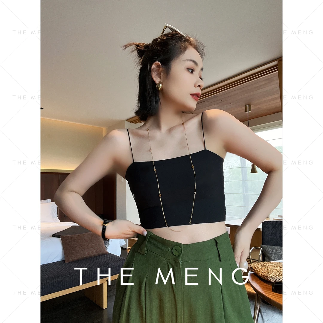 THE MENG【质感好物】舒适百搭带胸垫细吊带美背#M242D020+M242D019
