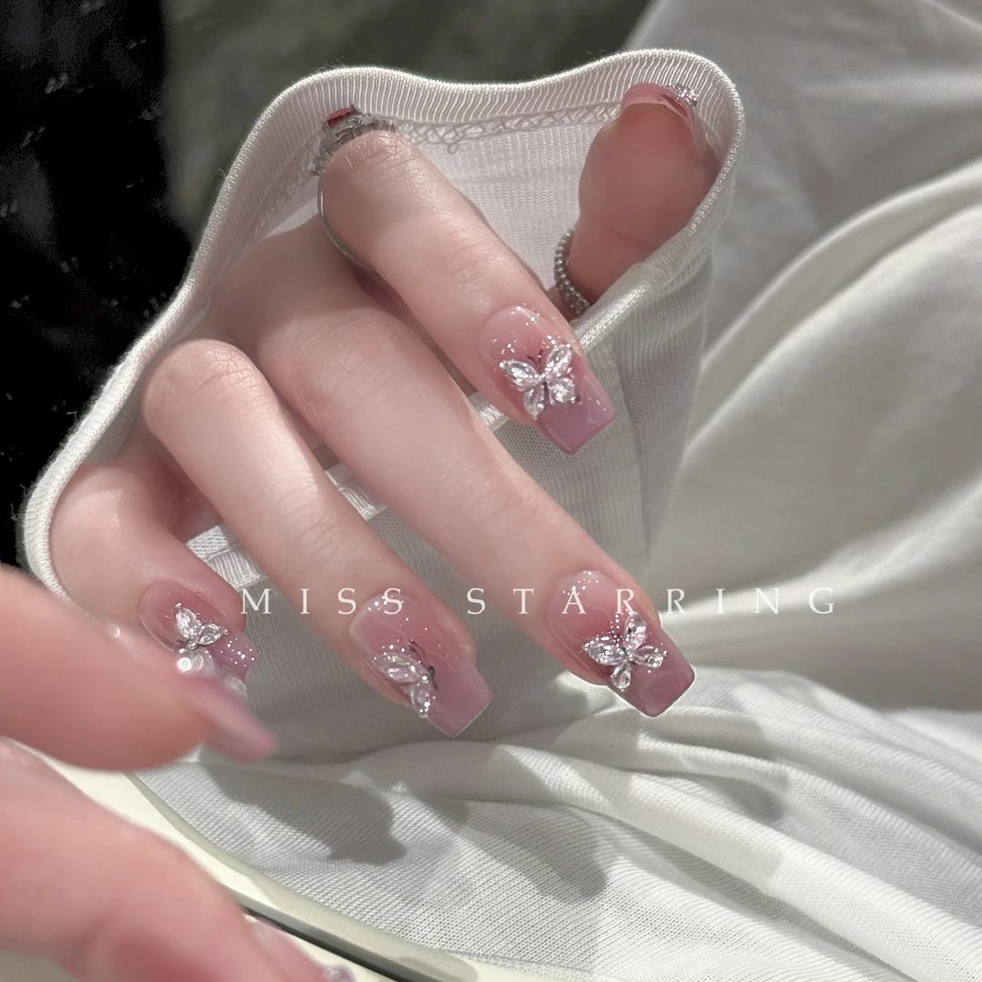 【蝶语】MissStarring手工设计穿戴甲 锆石立体蝴蝶超重工显白