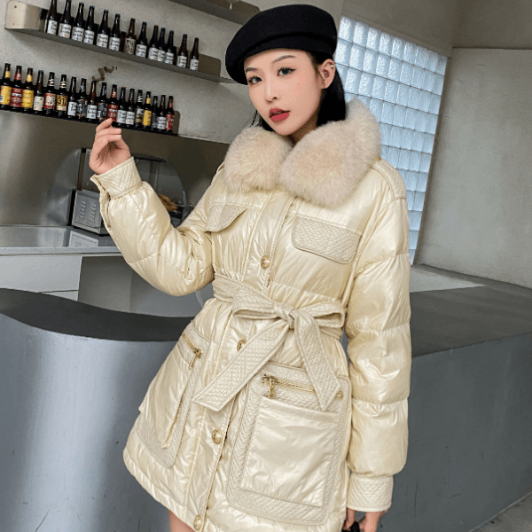 【正哥服饰】2023新款潮流中长款秋冬女款暖冬季外套时尚百搭洋气