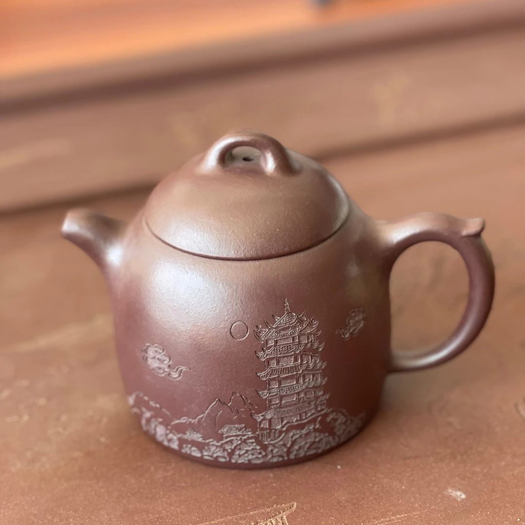 秦权 手工 紫砂壶