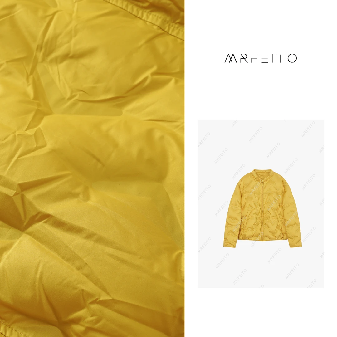 MRFEITO【冬日情节】立领零压感简约舒适轻薄女羽绒服H87YR01Q28225