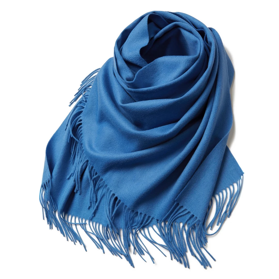 LEMAER乐玛尔 欧洲客户定制100%WOOL羊羔毛上乘重磅大围巾披肩