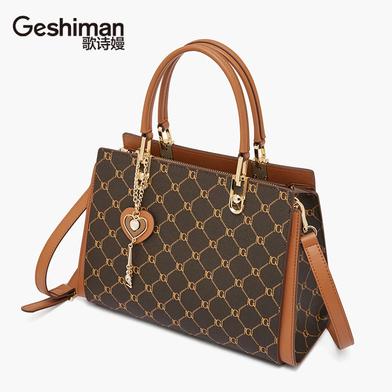 歌诗嫚品牌老钱风手提包气质休闲大气潮流时尚质感单肩斜跨肩包女