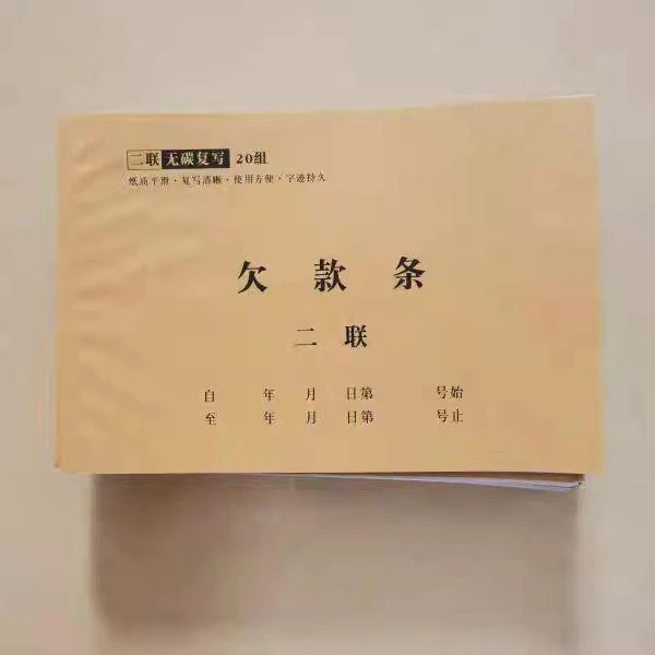 工地欠条借款单正规欠款合同通用借款凭证借钱协议书民间欠款二联