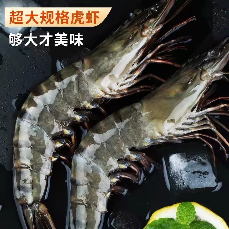 【顺丰包邮】东山岛新鲜大虾 3040黑虎虾 肉质鲜嫩 速冻含冰锁鲜