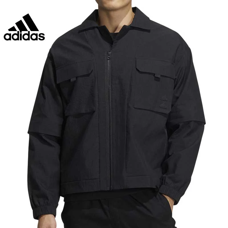 adidas 阿迪达斯春季男款运动外套休闲宽松百搭翻领夹克IA8167