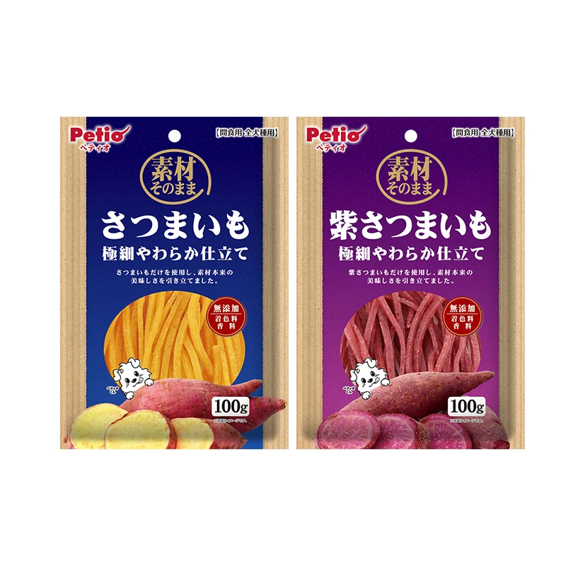 Petio派地奥狗狗零食柔软红薯紫薯细丝无添加剂小型犬老年犬适用