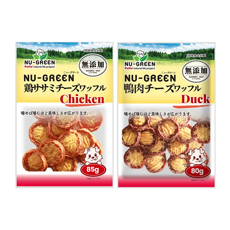 Petio派地奥狗狗宠物零食鸡肉鸭肉奶酪饼干无添加剂磨牙训犬奖励