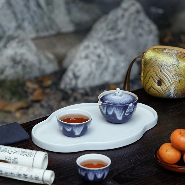 【万仟堂】蓬莱 旅行茶具快客杯便携随身露营茶具套便携式旅行茶具