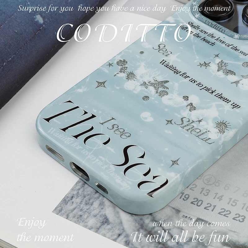 遗忘的海双层闪粉手机壳适用iPhone16 15 14 13promax新款高级感